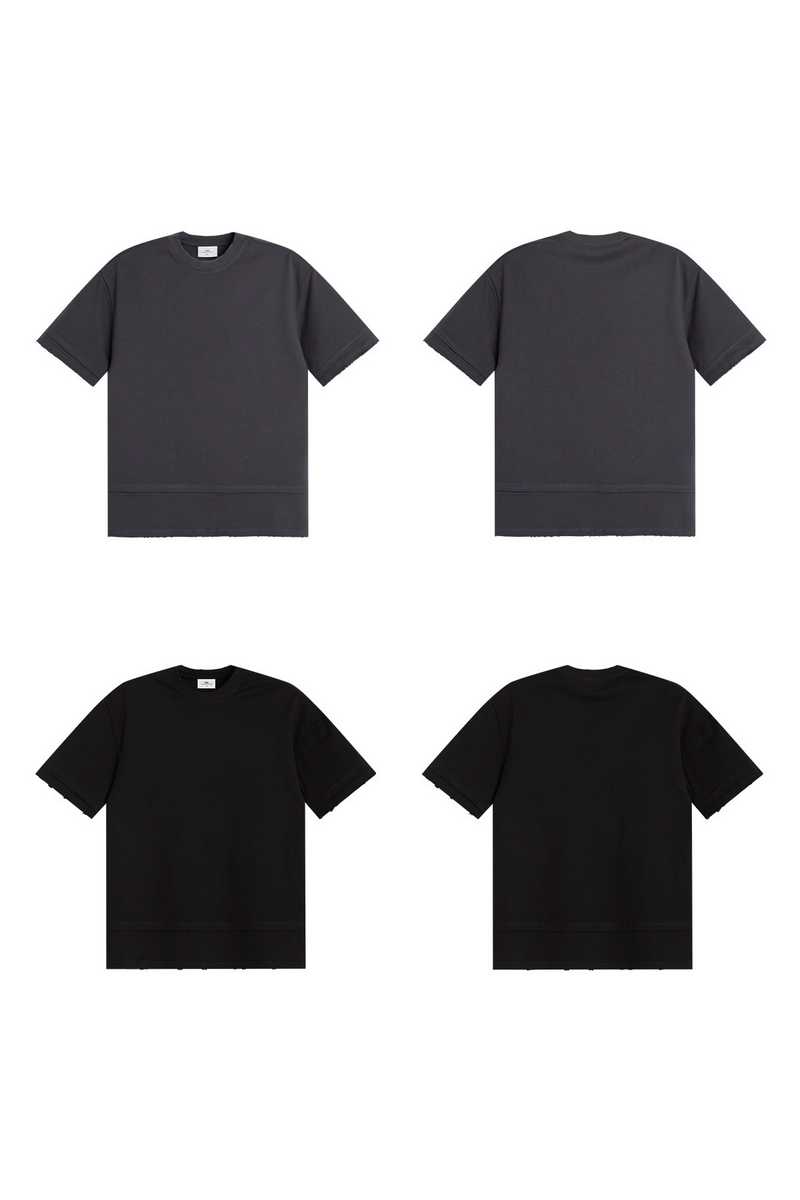 Layered Solid Crew Tee