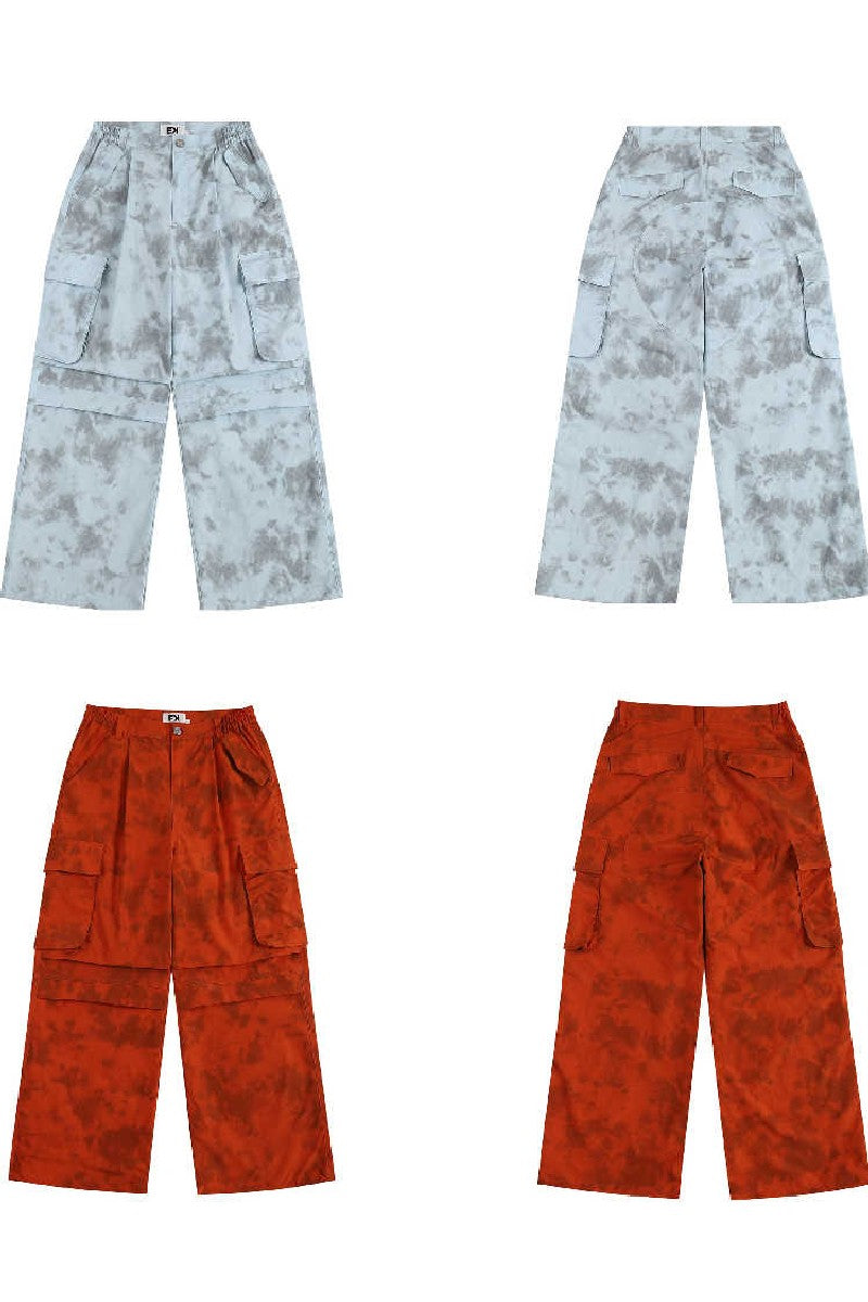 Tie-Dye Pocket Cargo Pants