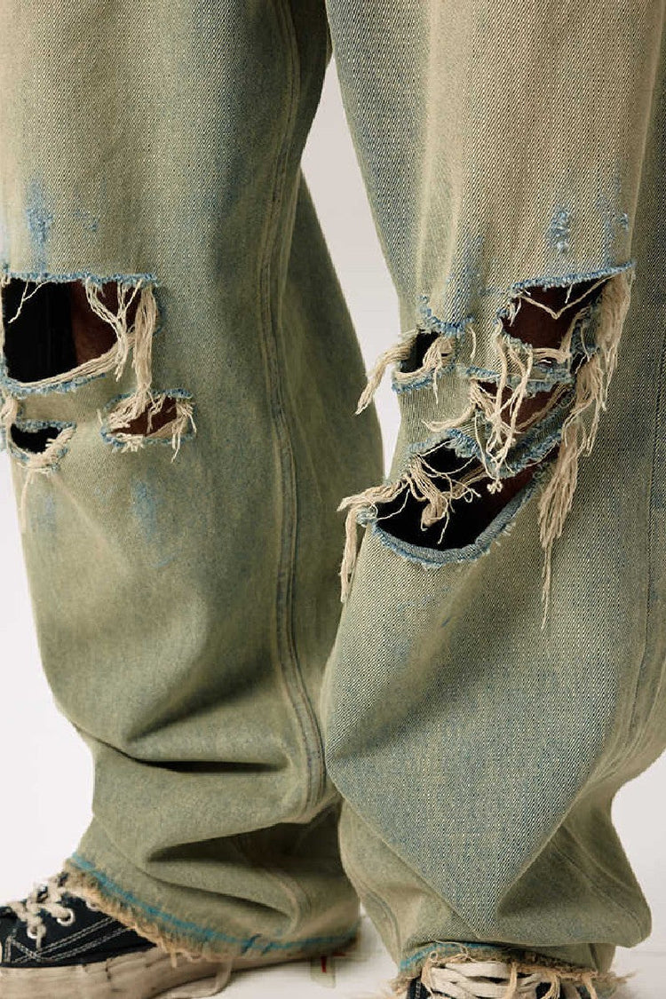 Distressed Wide Leg Jeans — Remedy — view 5