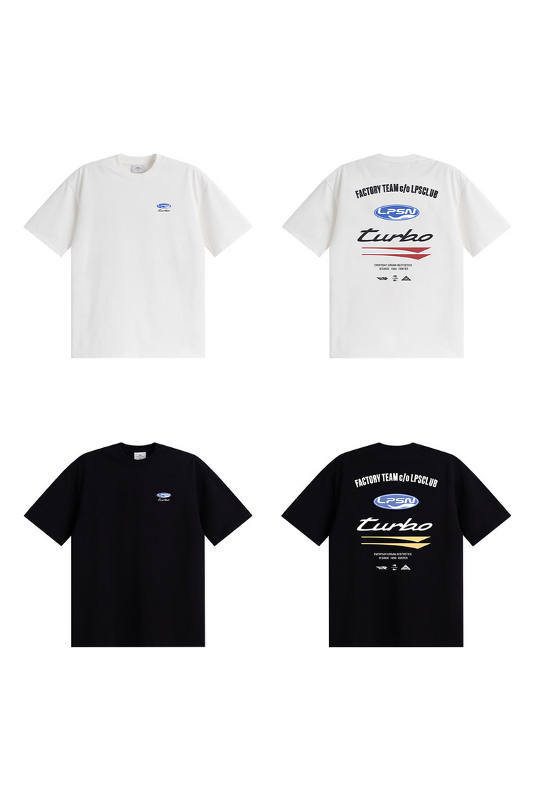 Retro Letter Graphic Tee — Loopsoon — view 8