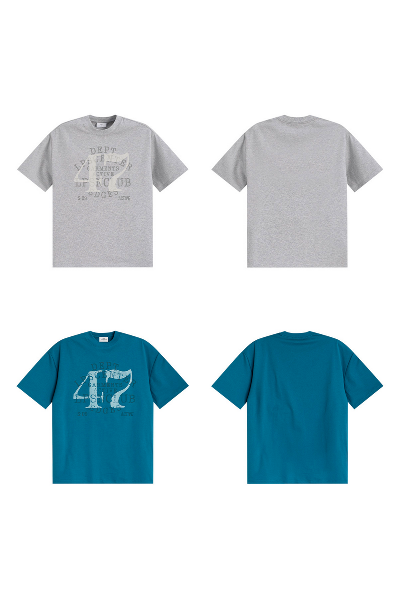 Distressed Number Graphic Tee