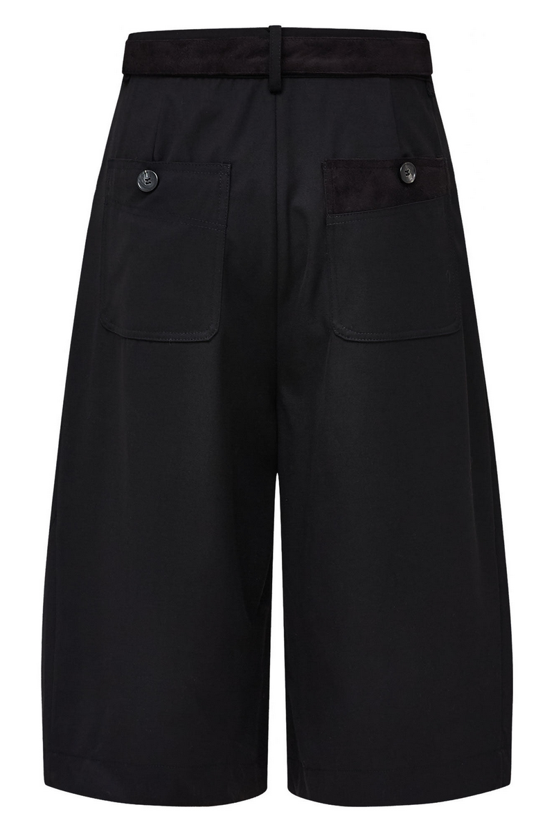 Houndstooth Pleated Shorts