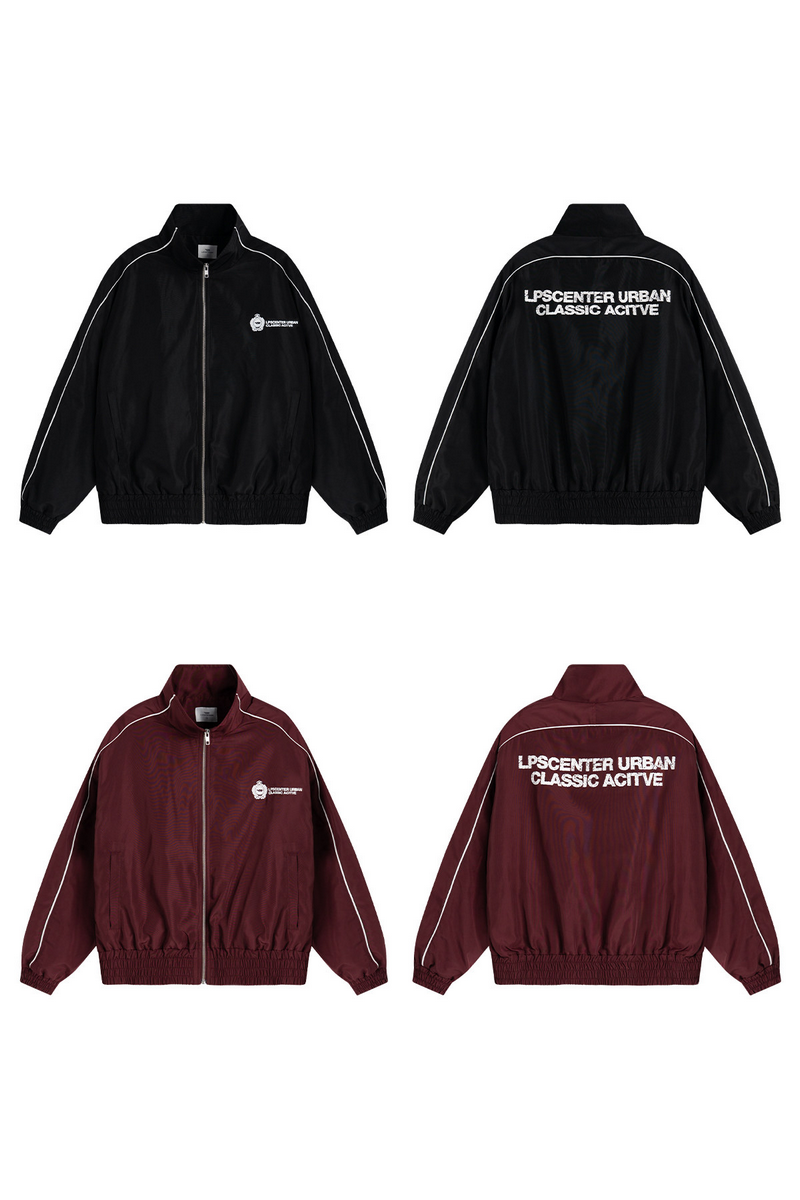 Badge Print Track Jacket