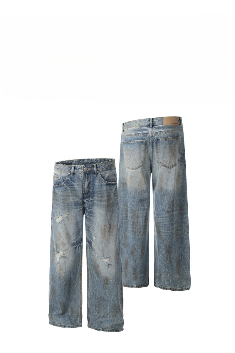 Dirty Wash Barrel Jeans
