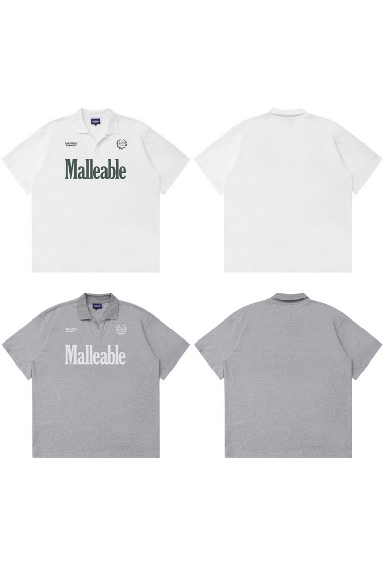 Polo Collar Jersey T-Shirt — Loopsoon — view 6