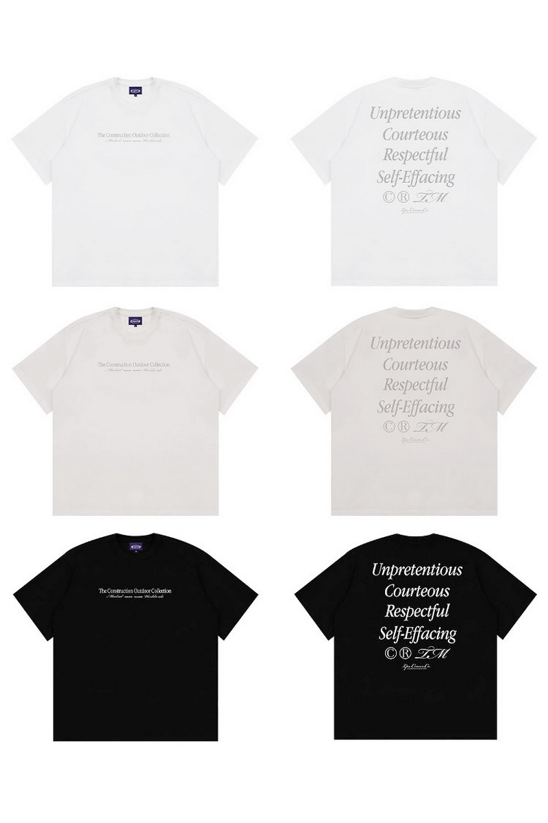 Multi Line Print T-Shirt
