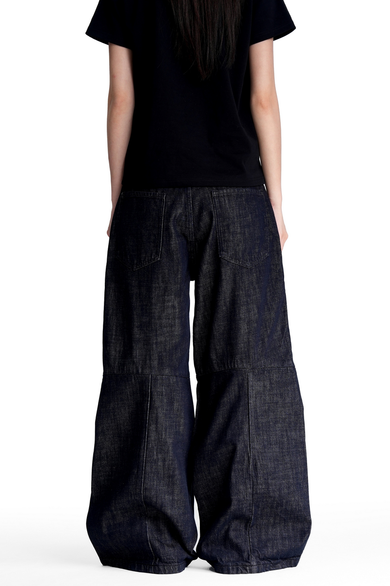 Raw Denim Wide Jeans