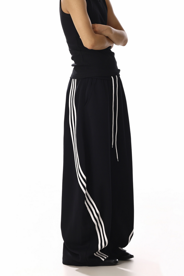 Triple Stripe Barrel Sweatpants — MEBXX — view 6