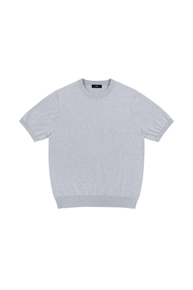 Silk Blend Knit T-Shirt