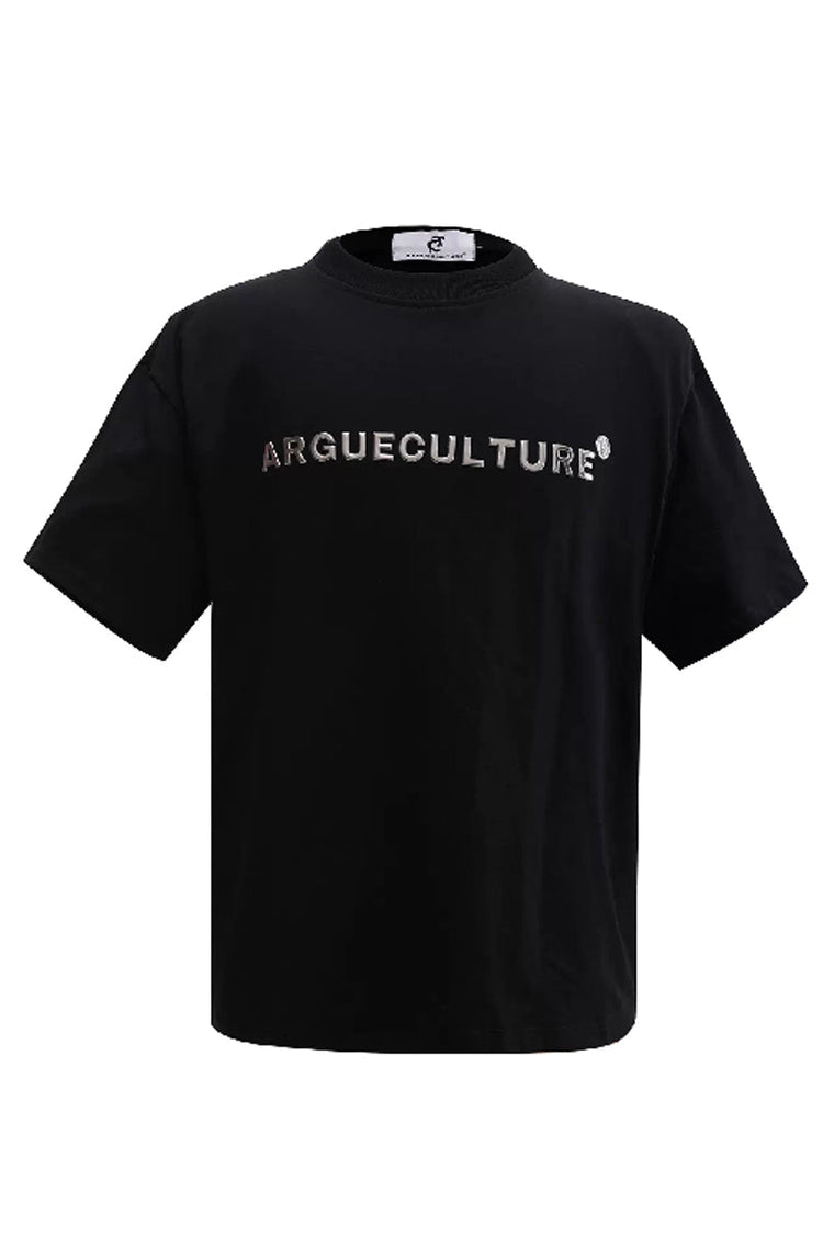 Metal Logo Shoulder Pad Tee — Argue Culture — view 8