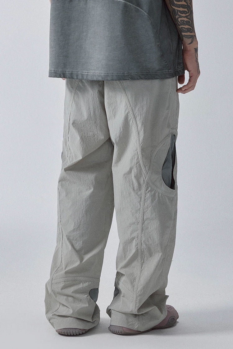 Color Block Cargo Pants — F2CE — view 3