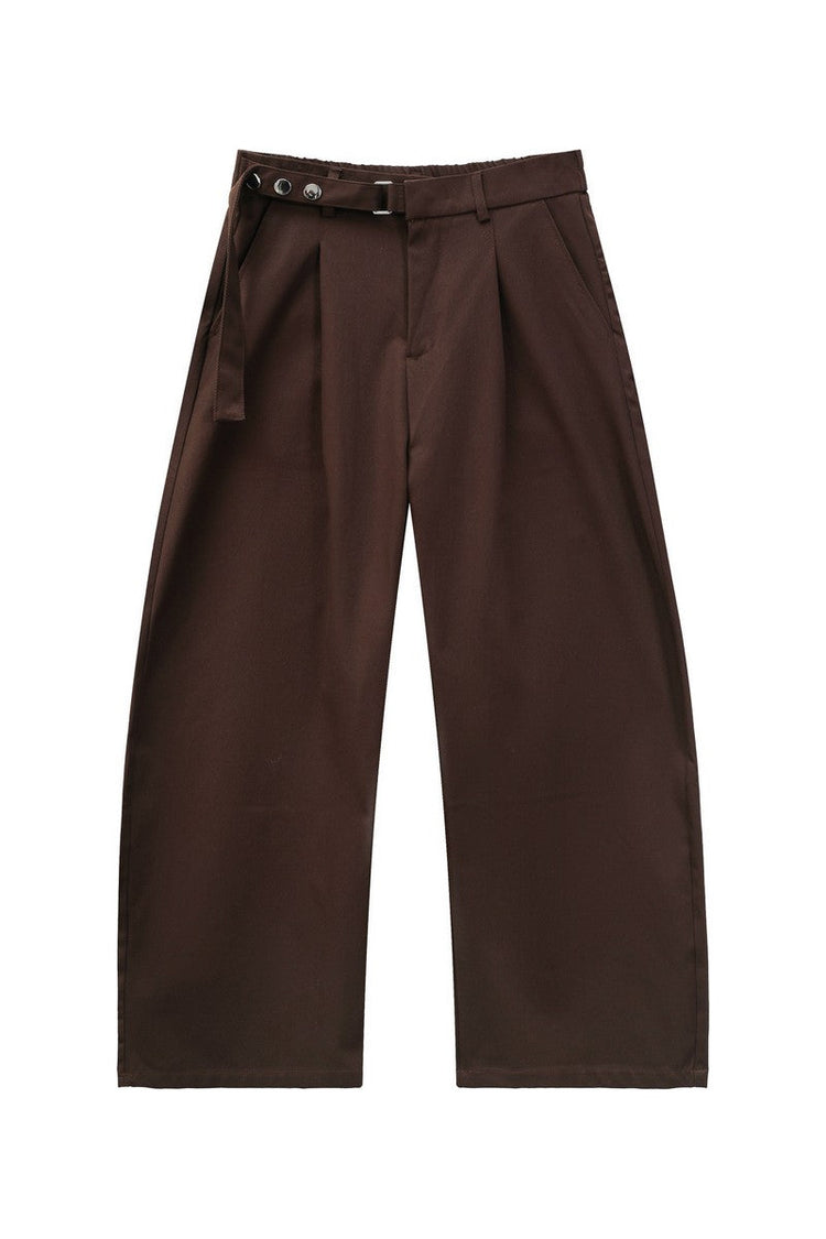 Old Money Draped Wide Leg Trousers — Turntide — view 5