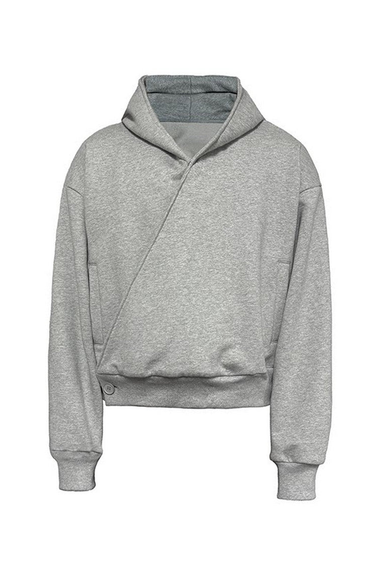 Cross Placket Hoodie