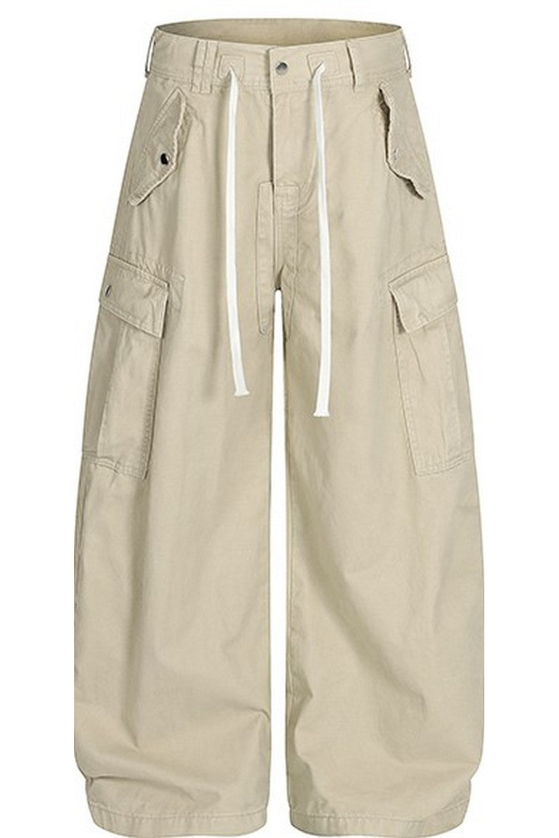 Drawstring Multi Pocket Pants