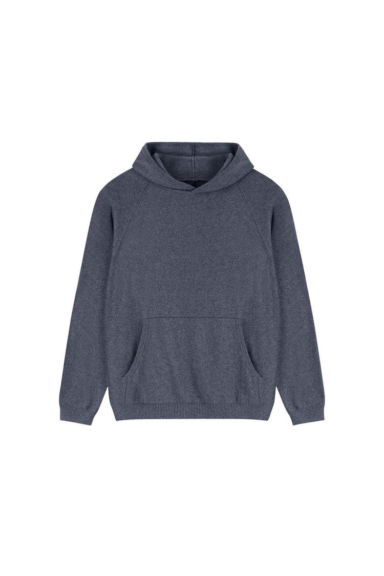 Fitted Cashmere Blend Hoodie — IDLT — view 6
