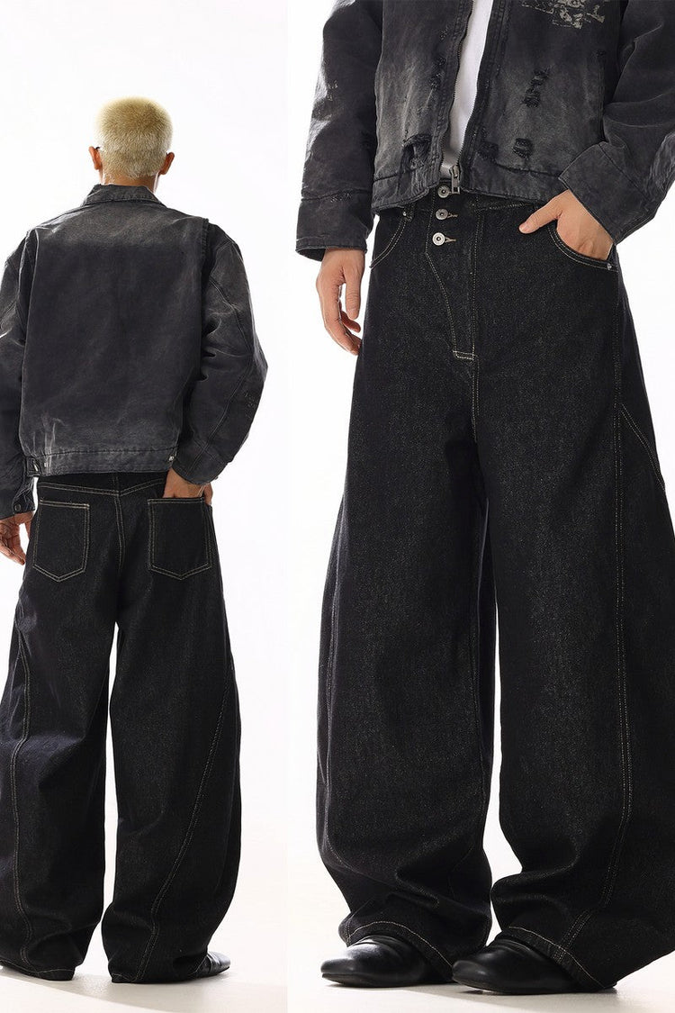 Raw Button Fly Jeans