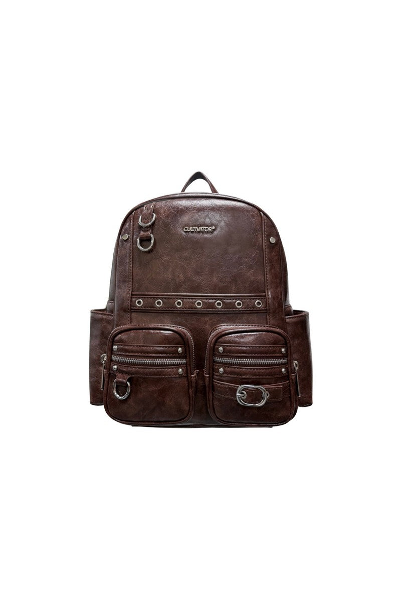 Waxed Leather Backpack