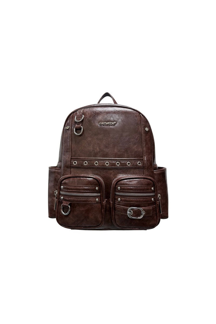 Waxed Leather Backpack — Cultivator — view 6