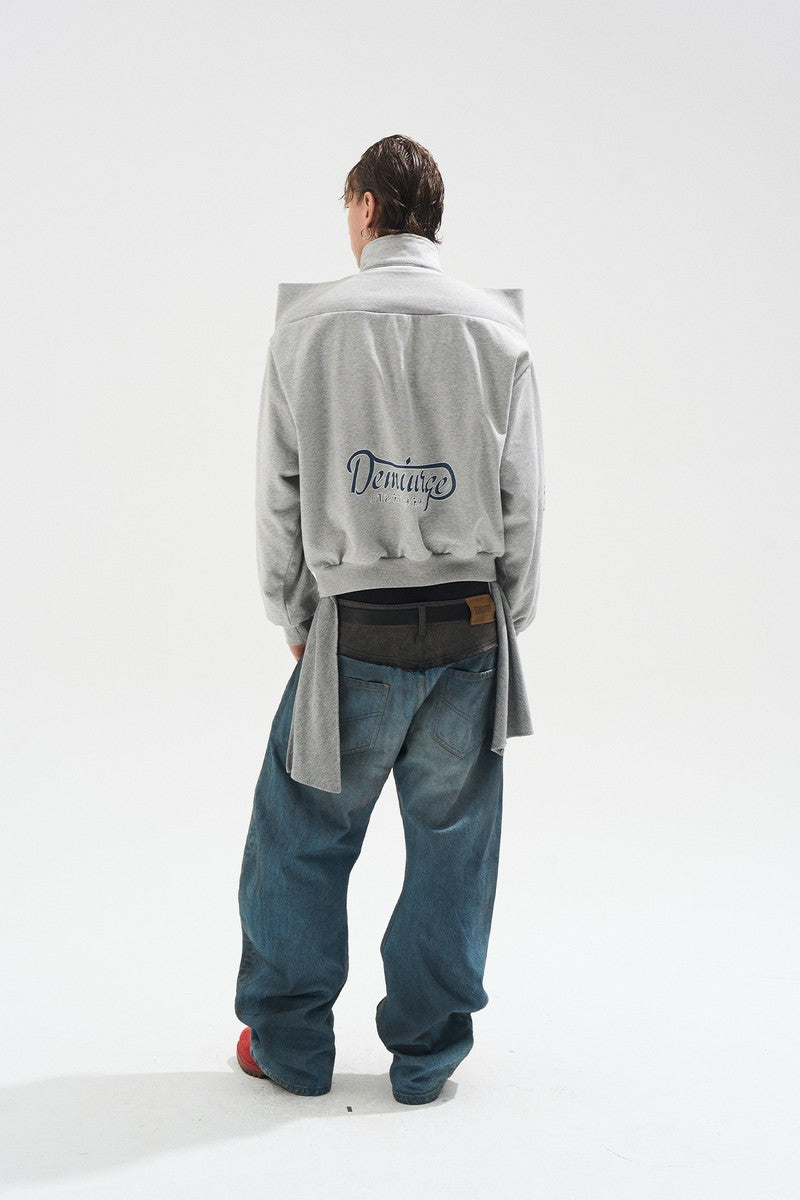 Off Shoulder Inverted Hoodie