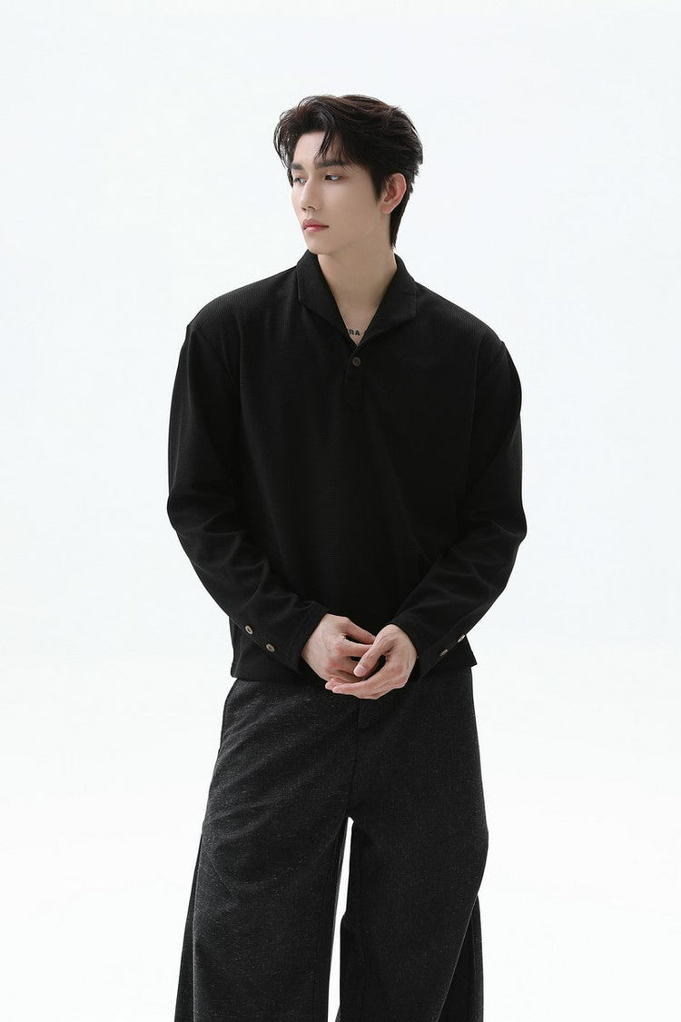Waffle Textured Polo Shirt