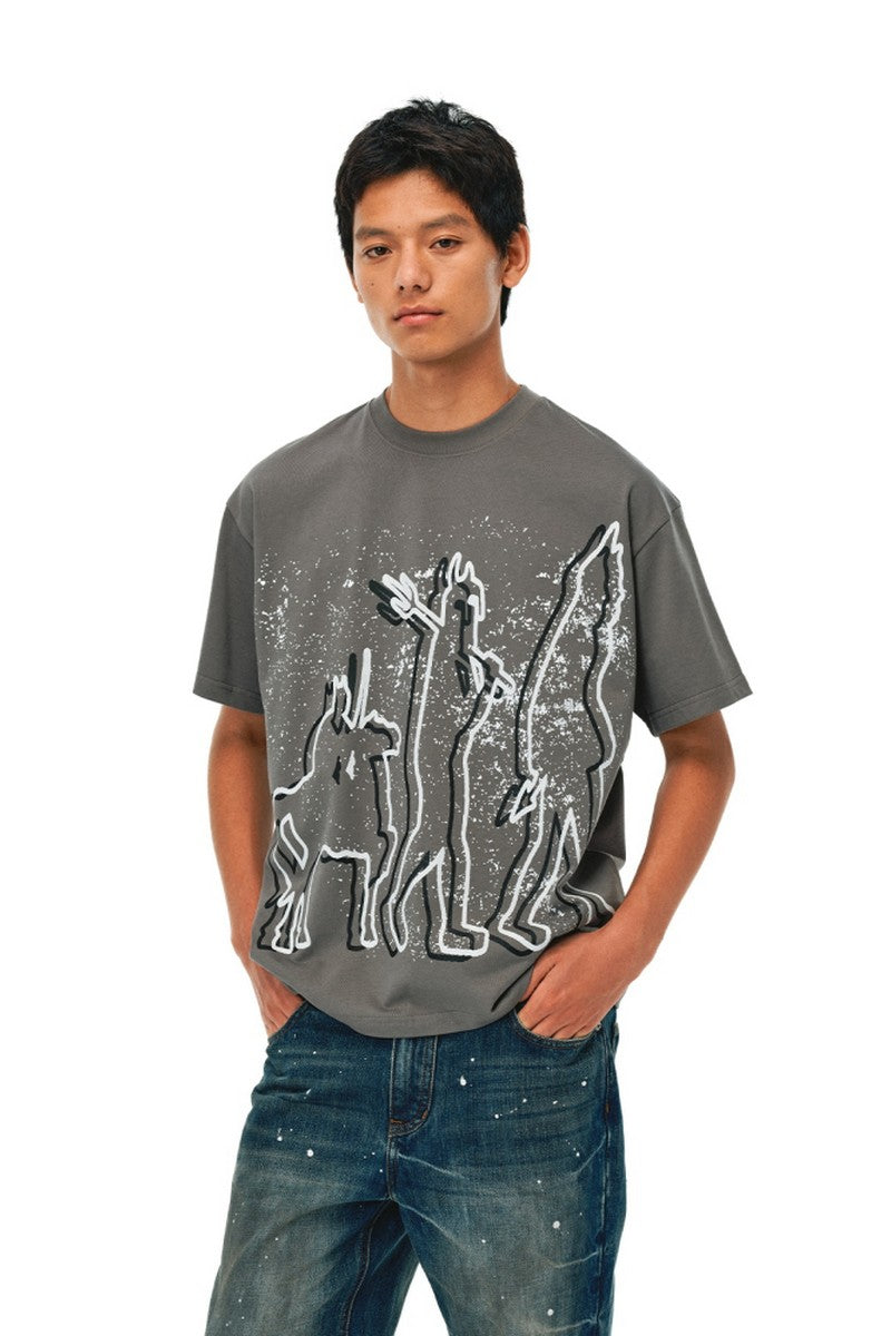 Ink Splash Graphic Street Tee