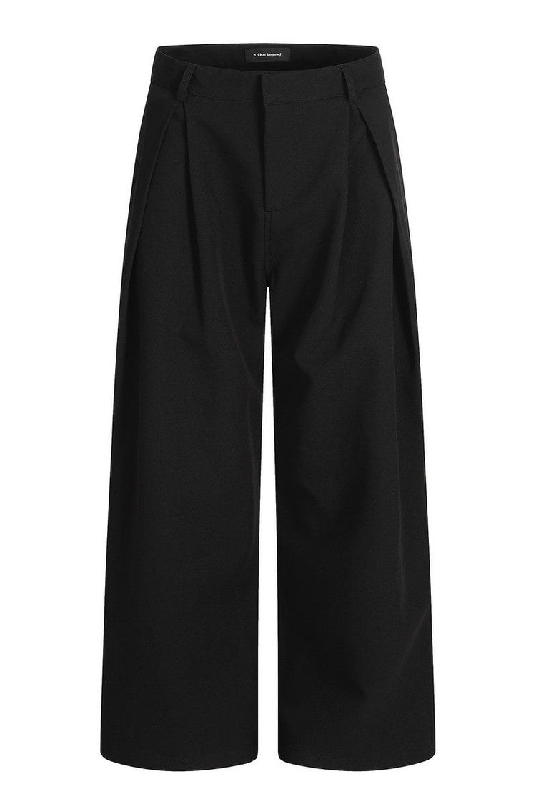 Draped Pleated Trousers — Trenqor Basics — view 6