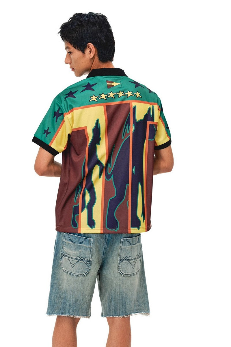 Colorblock Quick-Dry Polo Shirt