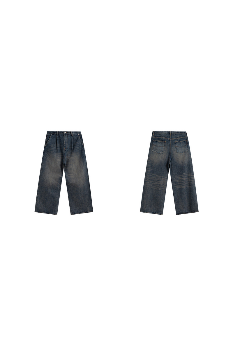 Washed Wide Leg Jeans