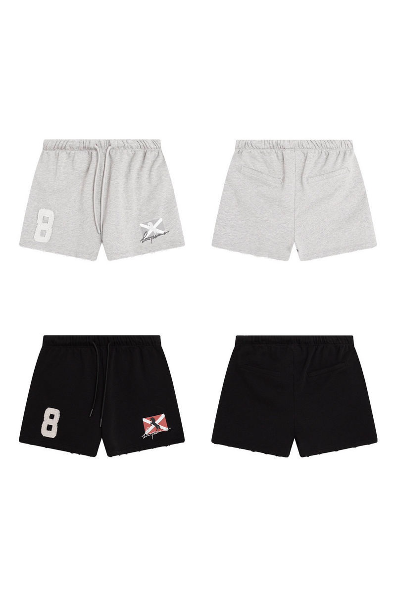 Embroidered Patch Shorts