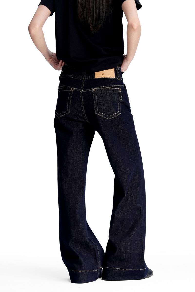Raw Denim Bootcut Jeans