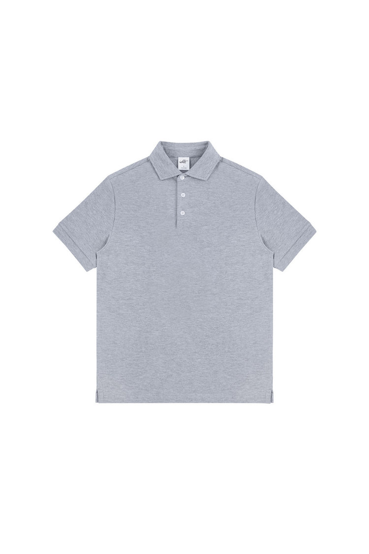 Pique Cotton Polo Shirt — IDLT — view 5