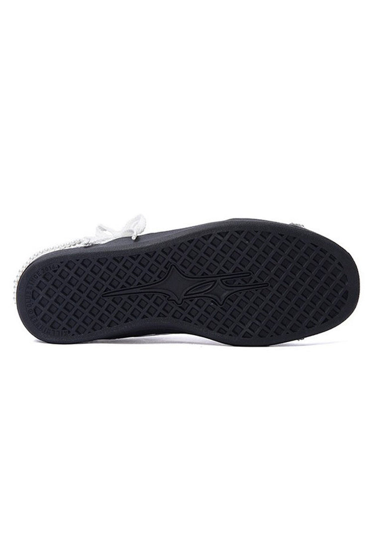 Pearl Black Unisex Retro Low Top Trainers — Killwinner — view 5