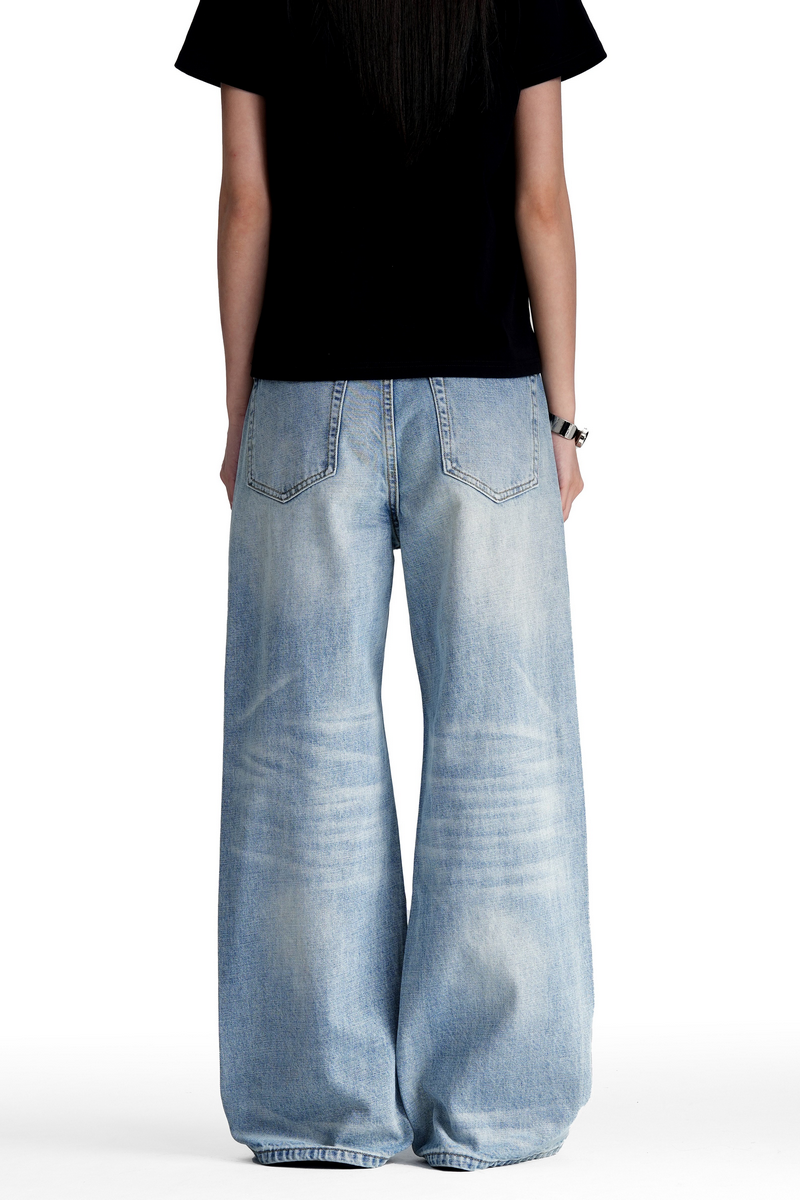 Vintage Whisker Wash Bootcut Jeans