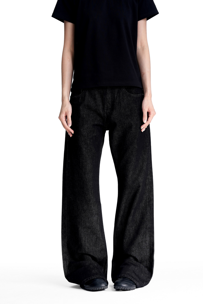 Raw Bootcut Straight Leg Jeans