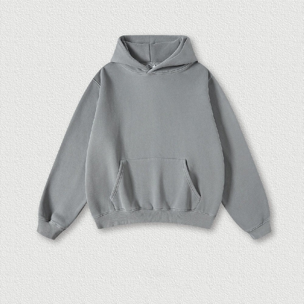 355G Washed Fleece Hoodie
