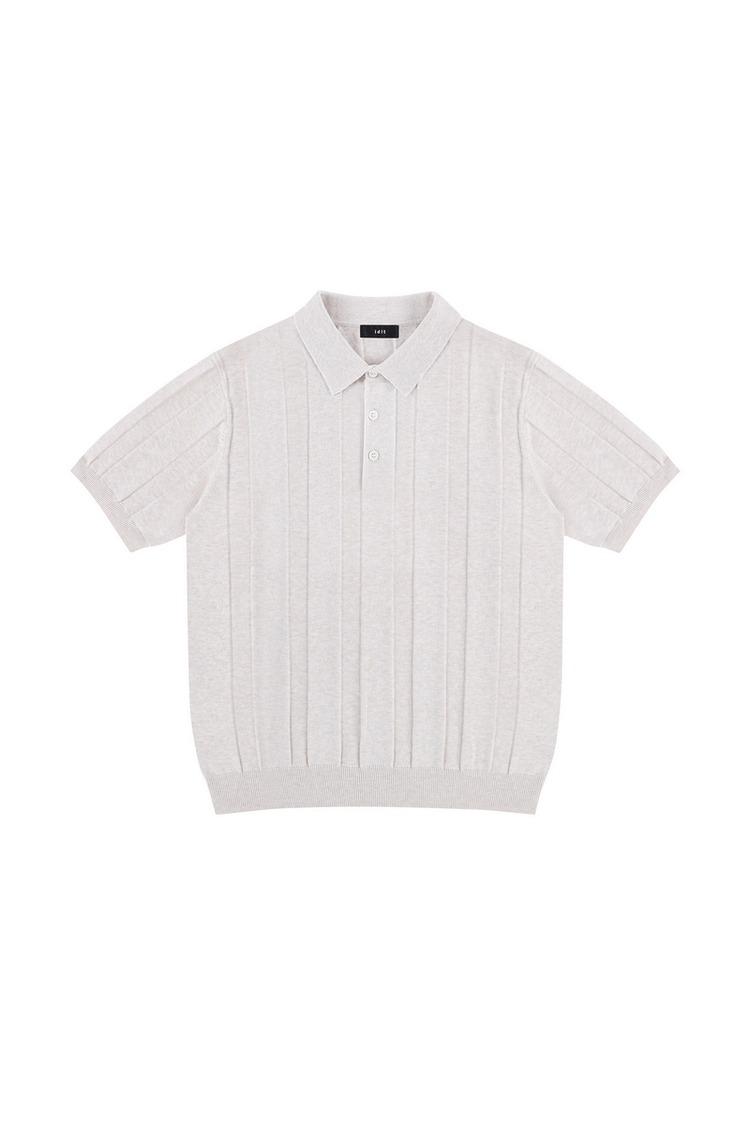 Linen Blend Polo Shirt — IDLT — view 2
