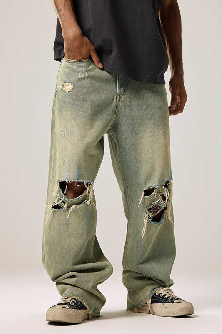 Distressed Wide Leg Jeans — Remedy