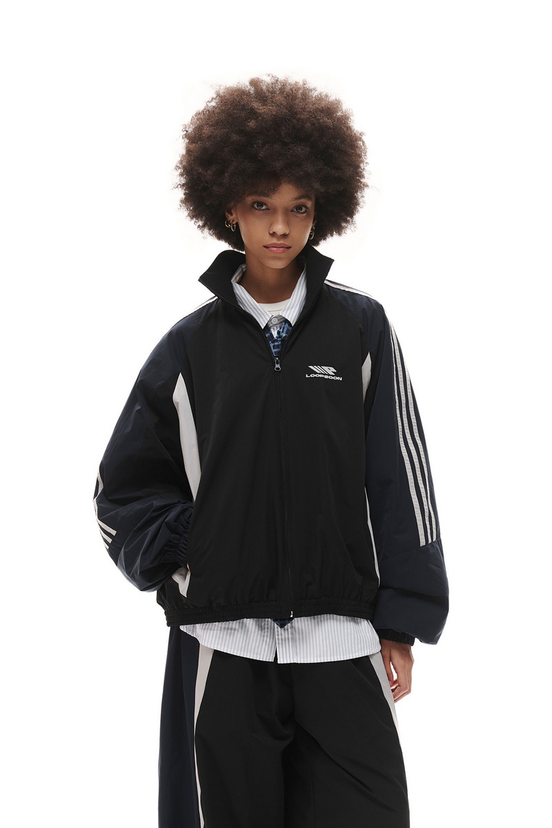 Striped Coach Jacket Set