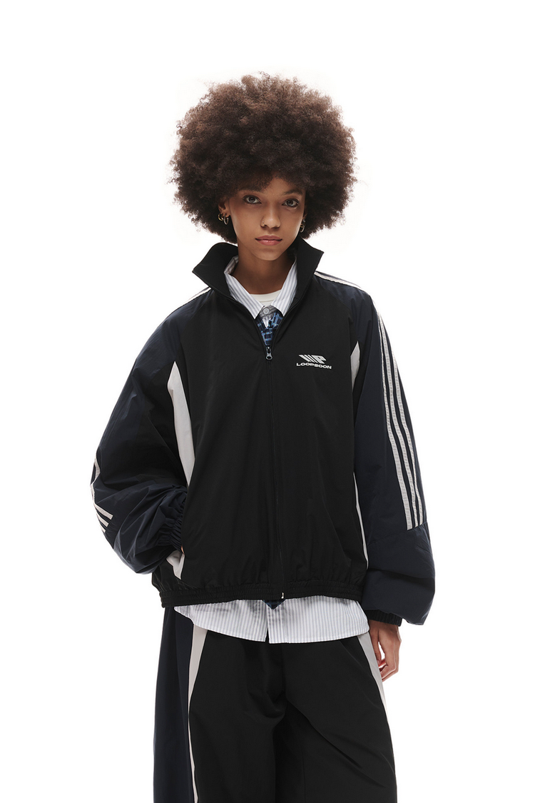 Striped Coach Jacket Set — Loopsoon