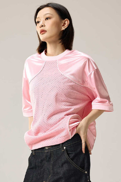 Mesh Panel Hockey Jersey Tee