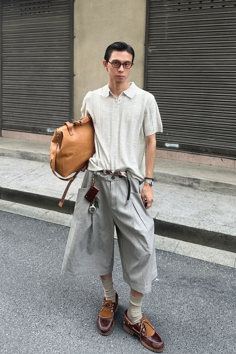 Linen Pleated Cropped Pants