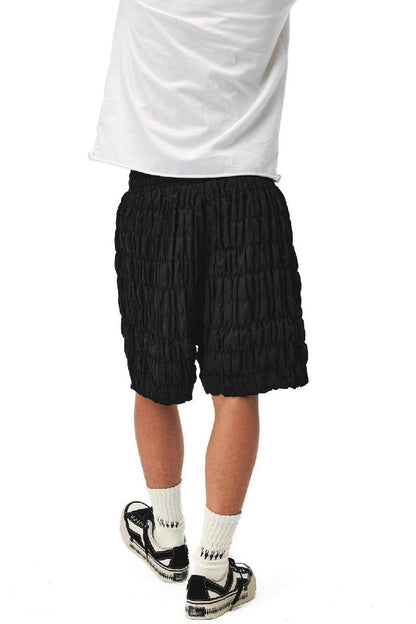 Ruched Structured Casual Shorts