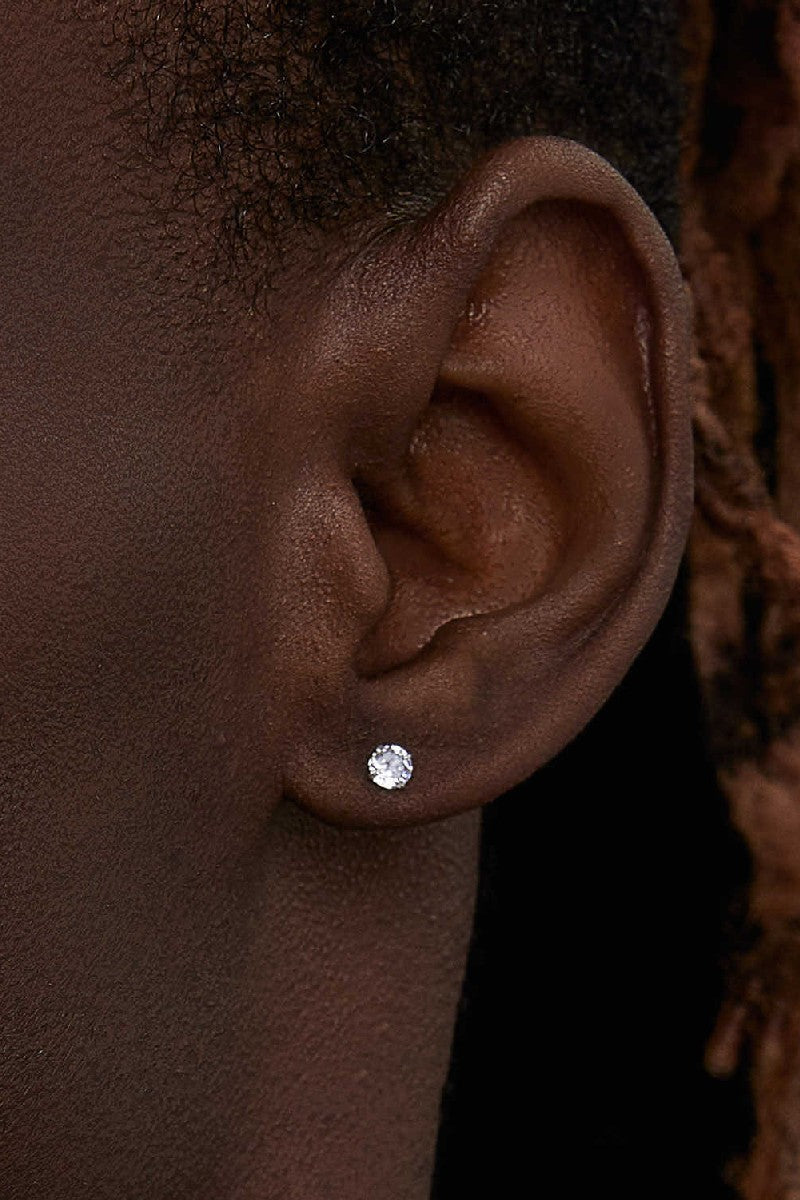 Diamond Claw Stud Earrings