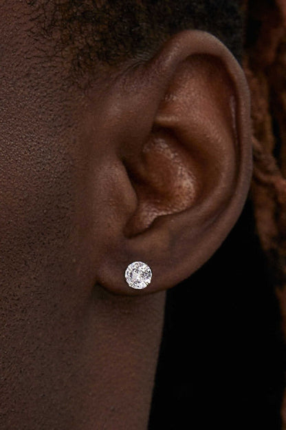 Four Claw Diamond Earrings