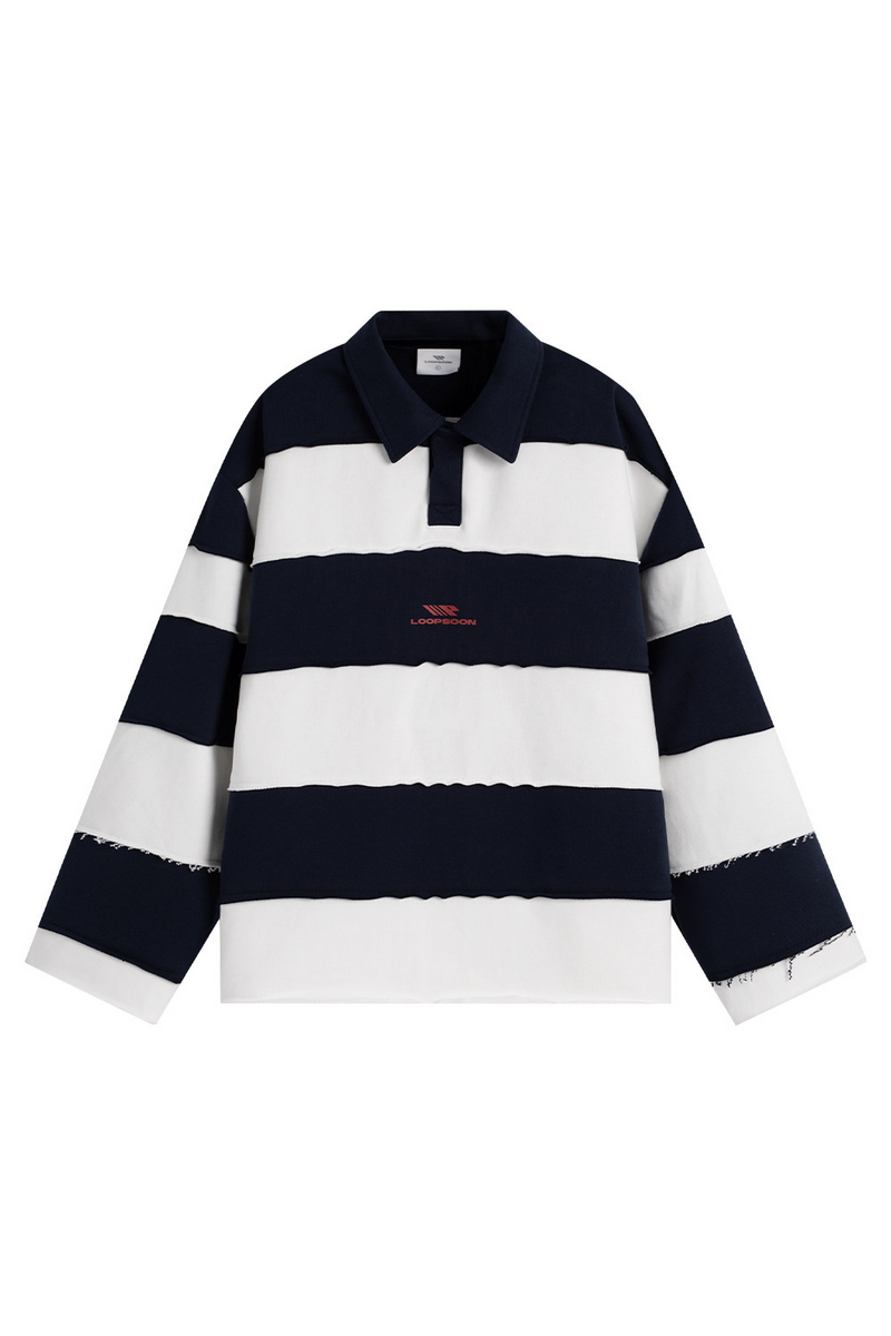 Two Tone Polo Sweatshirt