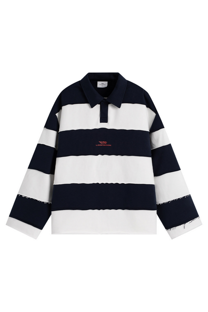 Two Tone Polo Sweatshirt