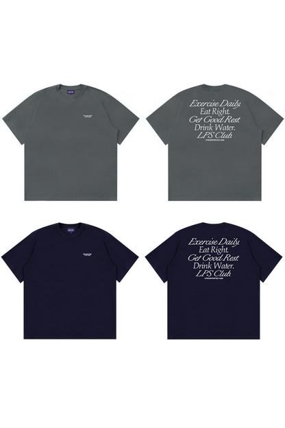 Back Letter Print T-Shirt