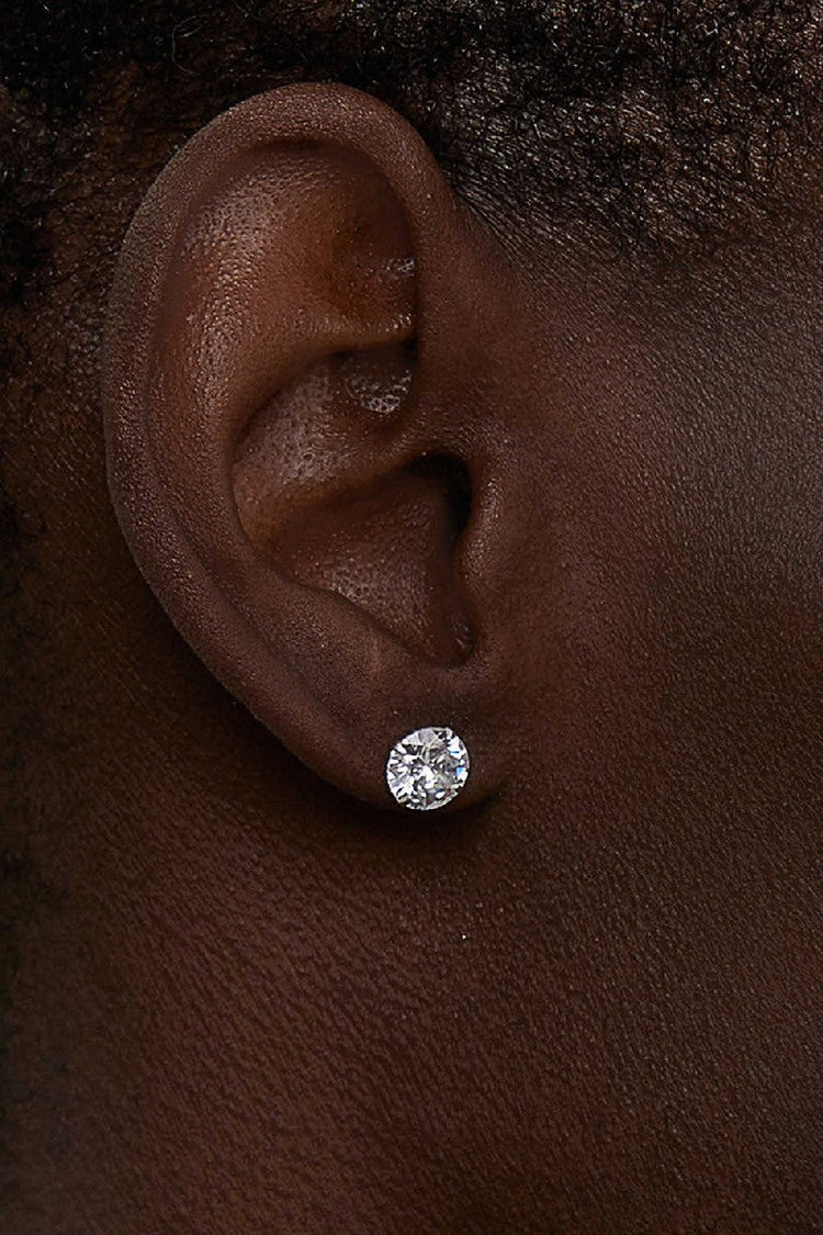 Four Claw Diamond Earrings — Hit List — view 2