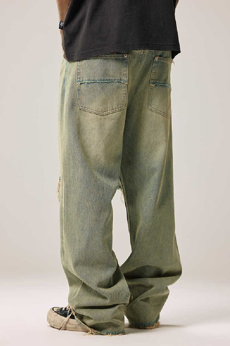 Distressed Wide Leg Jeans — Remedy — view 4