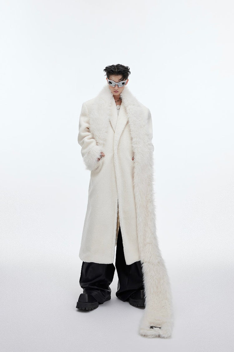 Woolen Long Coat — Argue Culture — view 4